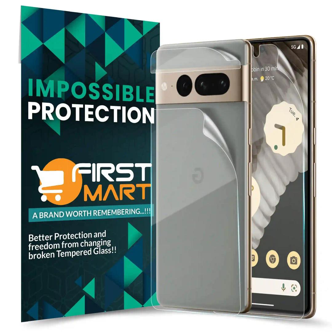 FIRST MART Screen Protector for Google Pixel 7 Pro 5G - Front and Back Nanofiber Unbreakable Membrane Case Friendly Full Edge to Edge Screen Coverage & Installation Kit (Crystal Clear)