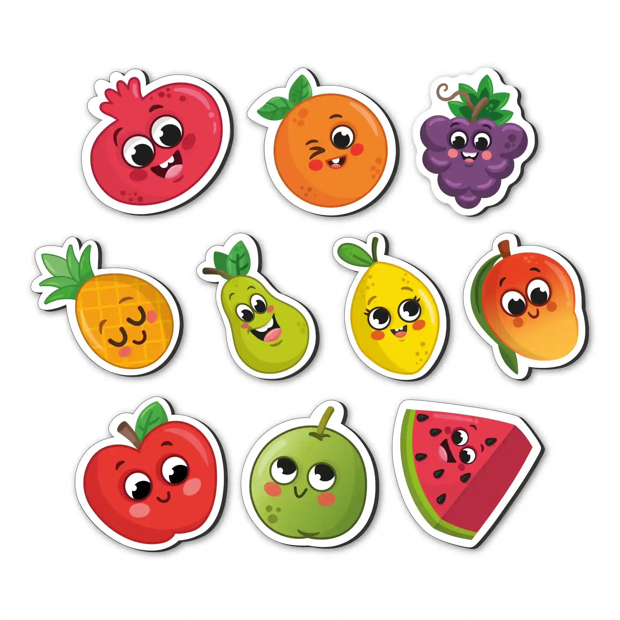 Mini Leaves Fruits Fridge Magnets Magnetic Cut Outs