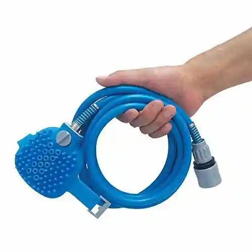 PSK PET MART Pet Bathing Tool Shower Bath Sprays for Pets Washing Brush with Massager Garden Hose Compatible