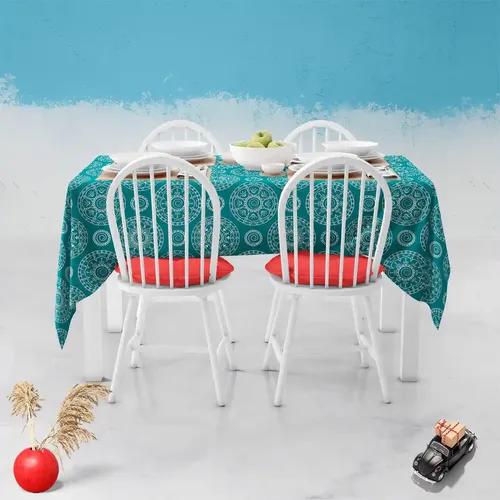 ArtzFolio Blue Blue | Table Cloth Cover for Dining & Center Table