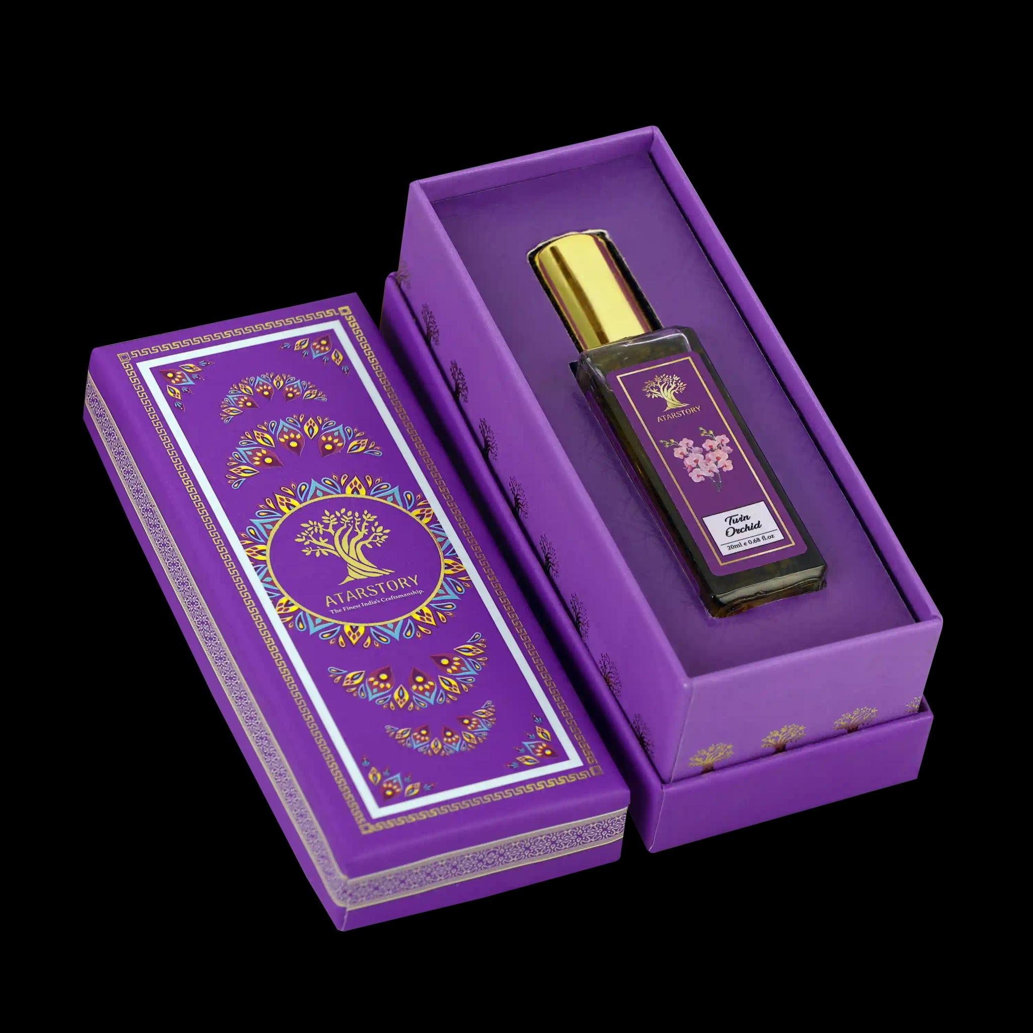 Twin Orchid Long Lasting Perfume Unisex | Premium Fragrance Spray Fresh & Floral