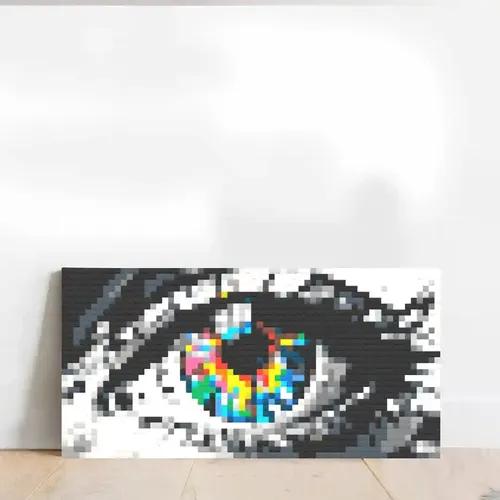 The Eye Pixel Art Print Without Frame - Small