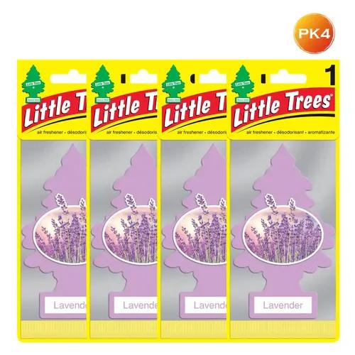 LITTLE TREES Car Freshener - Lavender (Pack of 4)