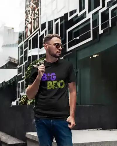 Strengthen your Brotherly bond with the 'BIG BRO' T-Shirt for Men - S