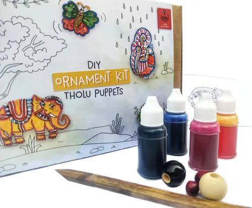 DIY Ornament Kit - Handmade Tholu Traditional Puppets-(8-80 Yrs)