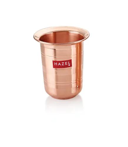 HAZEL Milky Copper Glass Tumbler, 300 ML