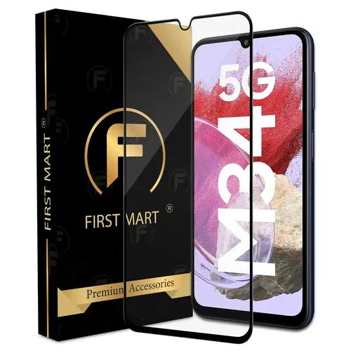 FIRST MART Premium Tempered Glass for Samsung Galaxy M34 5G / A34 5G / F34 5G with Edge to Edge Coverage and Easy Installation Kit, Pack of 1