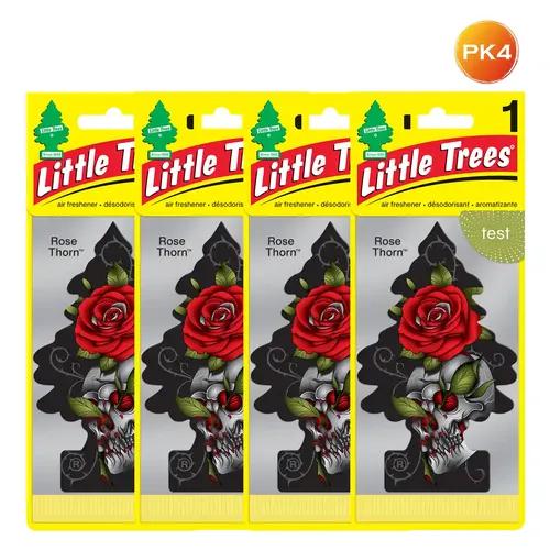 LITTLE TREES Car Freshener - Rose Thorn (Pack of 4)