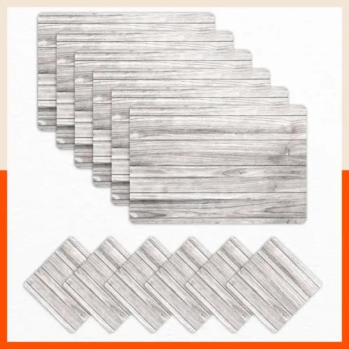 Polypropylene Table Mats & Coasters for Dining Table at Home (BALSA - Set of 6)