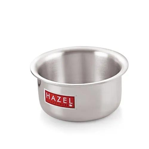 HAZEL Aluminium Induction Cookware I Aluminium Induction Cooktop Tope, 4000 Ml With 4 Mm Thickness I Multi-Purpose Food-Grade Aluminium Kitchen Items For Home Cooking Silver, Hammered, Polished