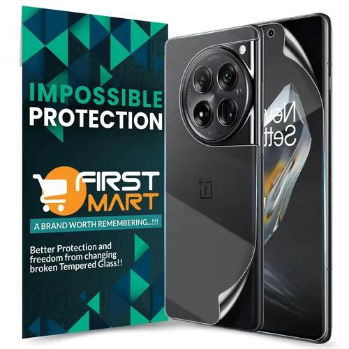 FIRST MART Screen Protector for OnePlus 12 5G - Front and Back Nanofiber Unbreakable Membrane Case Friendly Full Edge to Edge Screen Coverage & Installation Kit (Crystal Clear)