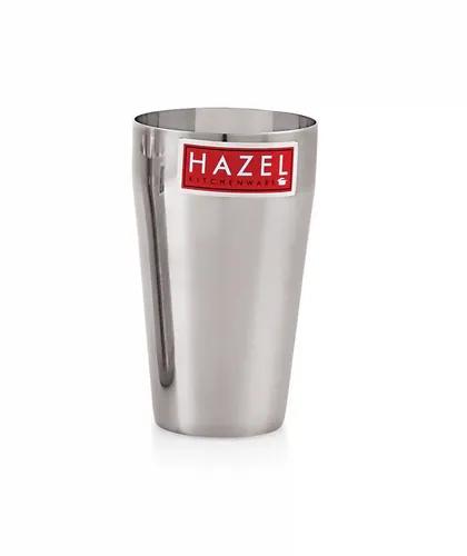 HAZEL Stainless Steel Jumbo Lassi Glass | Steel Drinking Glass, 750 ML Set of 1 | Multipurpose Steel Water Glass with Shiny Silver Glossy Finish