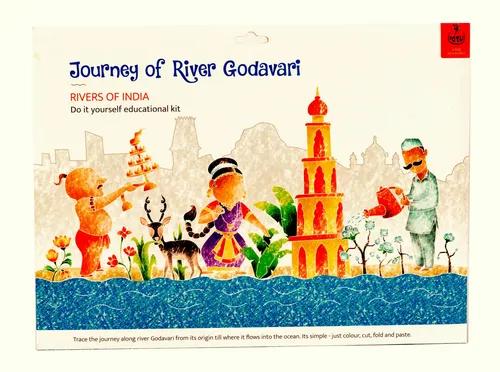 Educational DIY Colouring And Learning Activity Kit About Rivers Godavari - 5+ Years