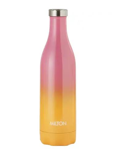 Milton PRUDENT-1100 Thermosteel Hot & Cold Water Bottle 1023 ml, Pink - Orange