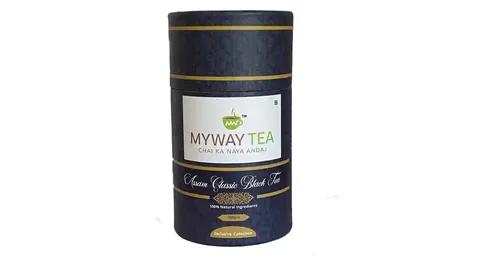 MYWAY TEA Assam Classic Black Tea Assam Chai Patti | Premium Black Tea Powder, Long Leaves | Single Origin Tea, Vacuum Packed, Fresh | Assam Tea | Black Tea Leaves | Tea Powder | Premium Chai Patti | Taste, Strong Aroma & Natural Colour | Fresh Loose Leaf (200 Gm) Pack of 1