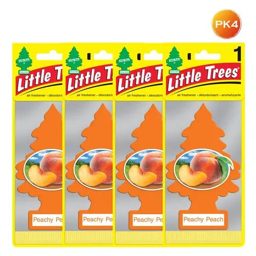 LITTLE TREES Car Freshener - Peachy Peach (Pack of 4)