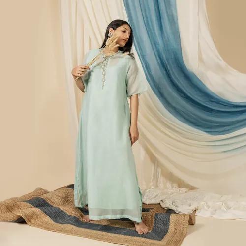 Cloud Blue Kurti Dress