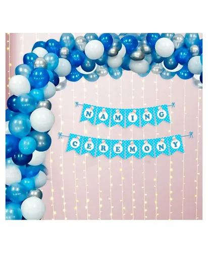 Untumble Naming Ceremony Banner Kit - Pack Of 103 (Blue)