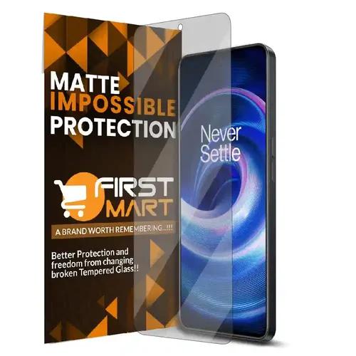 FIRST MART Matte Screen Guard for OnePlus 10R 5G / 10T 5G / 10R Prime Edition (6.7 Inch) Impossible Flexible Fiber Case Friendly Temper Glass | Matte