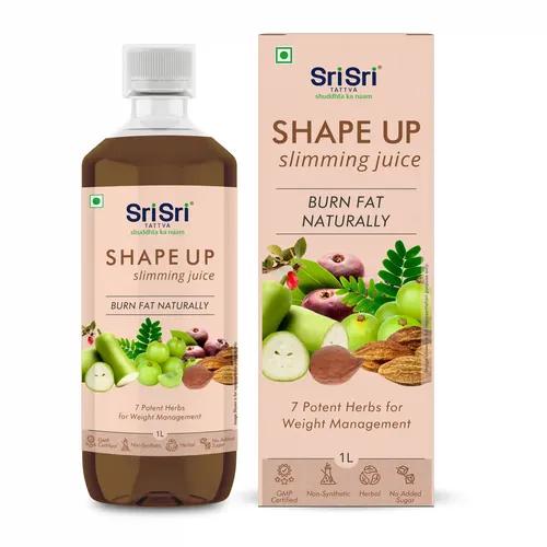 Sri Sri Tattva Shape Up Slimming Juice - Burn Fat Naturally | 7 Potent Herbs For Weight Management | 1 L