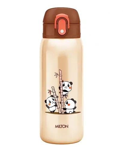 Milton Jolly 475 Thermosteel Sipper Kids Water Bottle, 390 ml, Brown