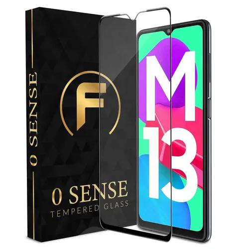 FIRST MART Edge to Edge Tempered Glass for Samsung Galaxy M13 4G, Samsung M13 5G and Samsung M33 5G (6.5 Inch) 0 Sense Ultra Thin Edge to Edge Screen Protection and Easy Installation | Black