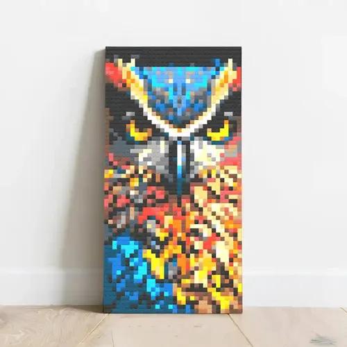 Night Wings (Owl) Pixel Art Without Frame - Small