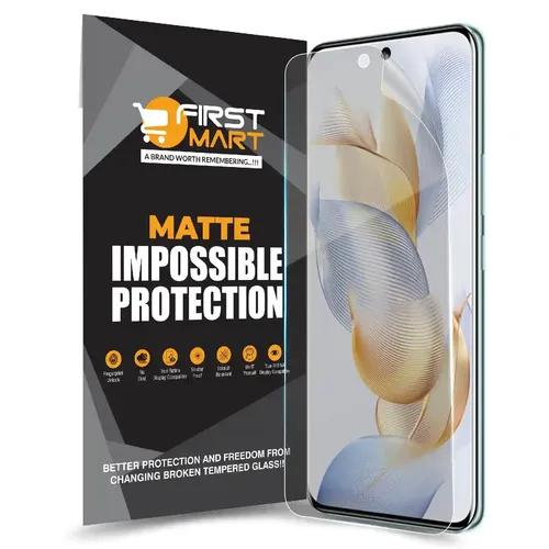 FIRST MART Screen Protector for Honor 90 5G - Nanofiber Unbreakable Membrane Case Friendly Full Edge to Edge Screen Coverage & Installation Kit (Matte)