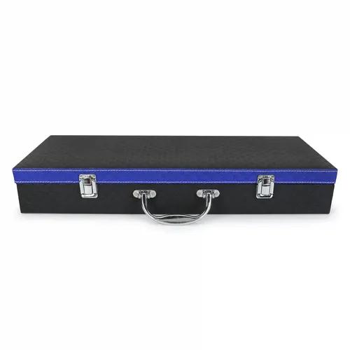 LEDO 18 Slots Watch Box Holder Organizer Case For Men & Women - Royal Black & Gray