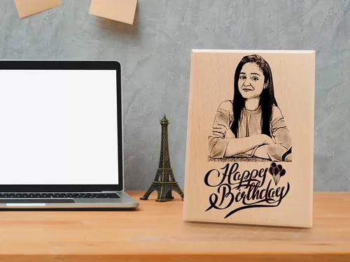 Personalized Wooden Birthday Gift for Girlfriend