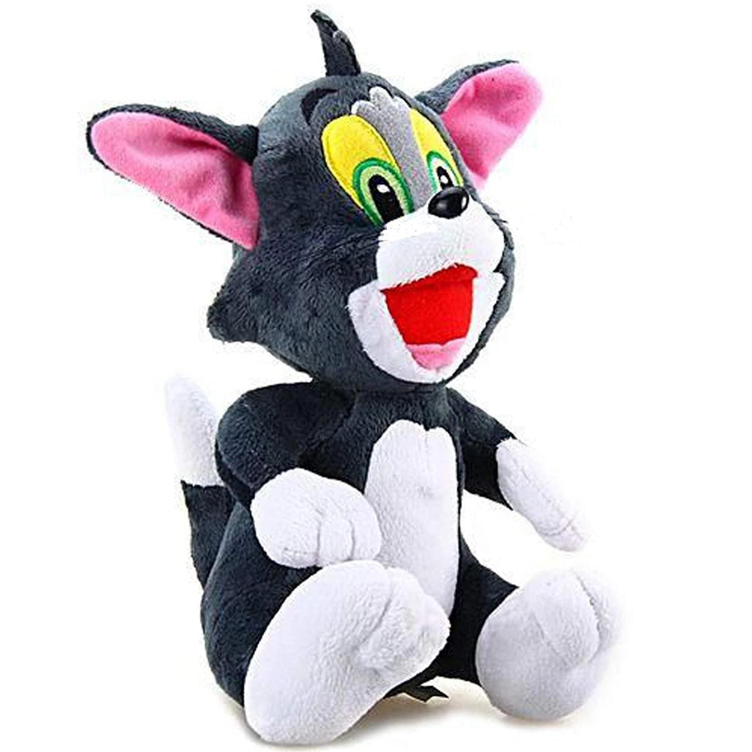 DEARJOY Cat Soft Toy - Grey, 32 cm